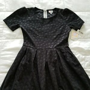 NWT, LuLaRoe, Amelia Dress, Black, A-Line